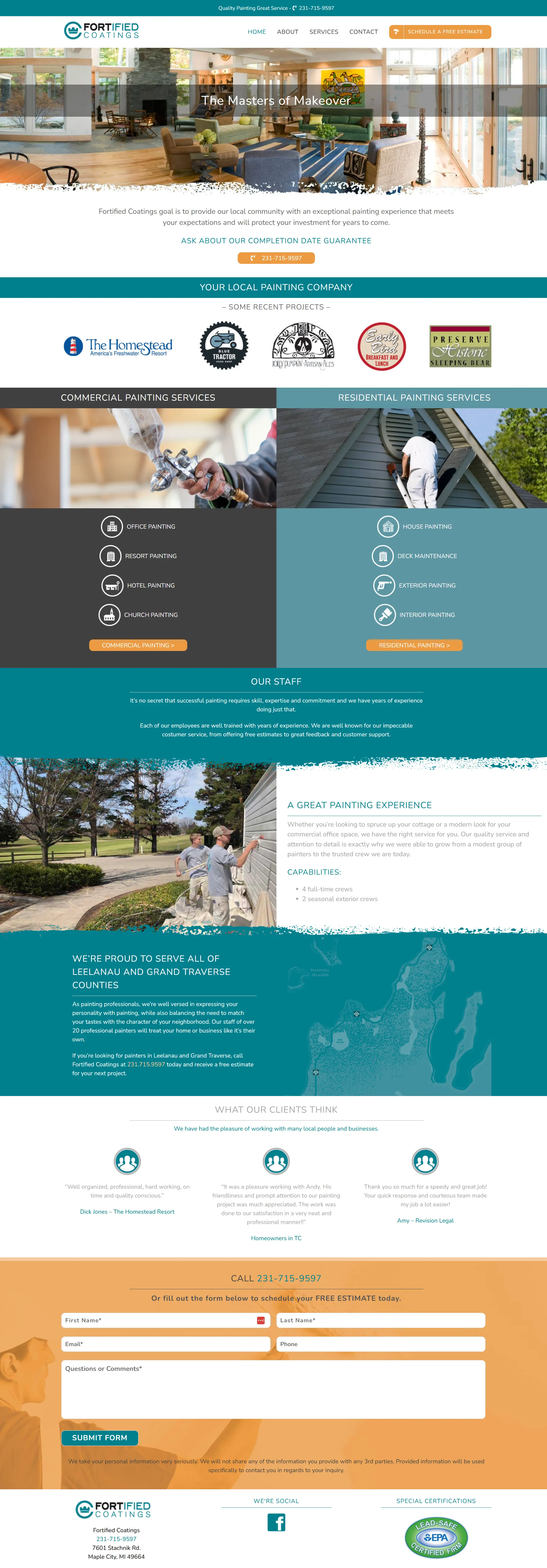 fortified-coatings-homepage-wordpress