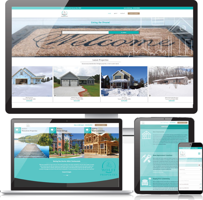 Real Estate Website Design Layout